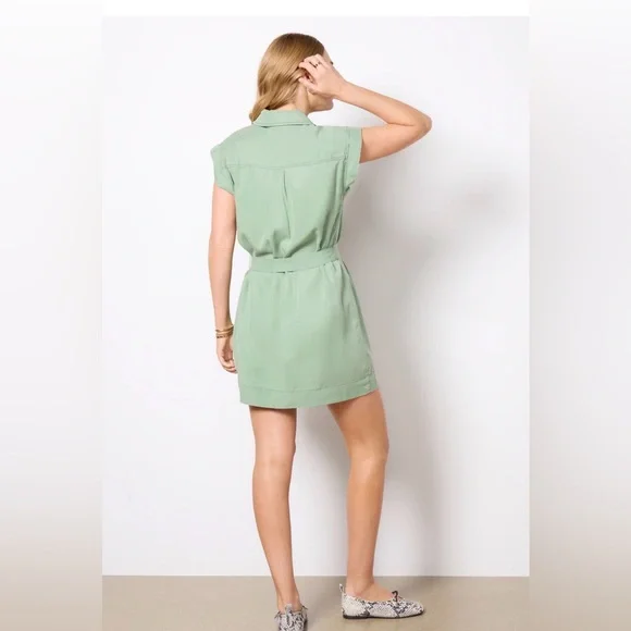 NWT Sanctuary Diana Surplus mini dress shale green XL - Picture 3 of 9